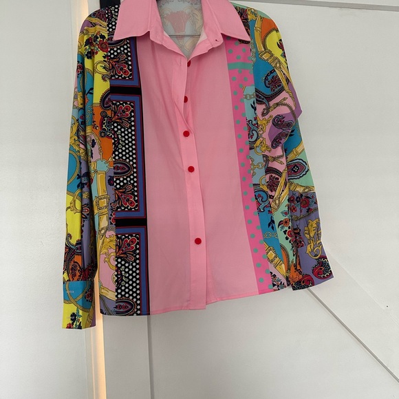 Colorful Women's Patterned Top - Picture 5 of 8